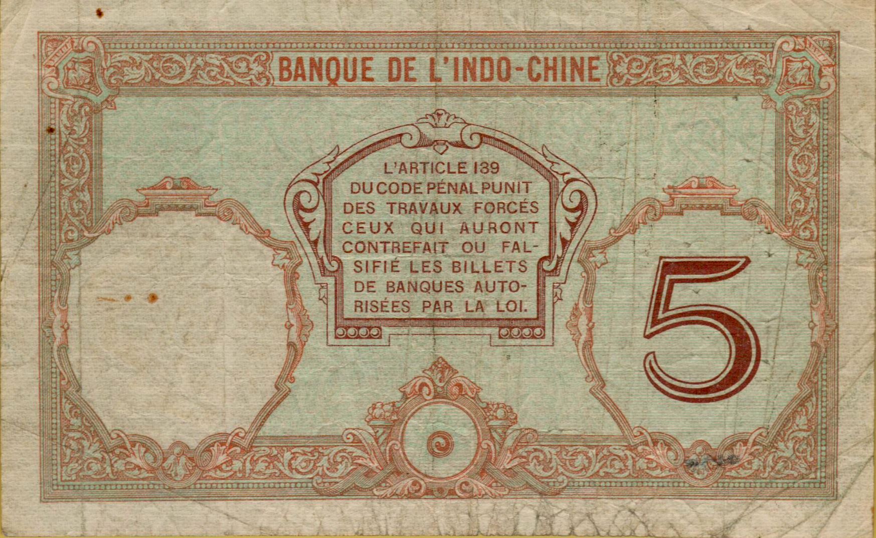 New Caledonia 5 1926 VF P-36/a1